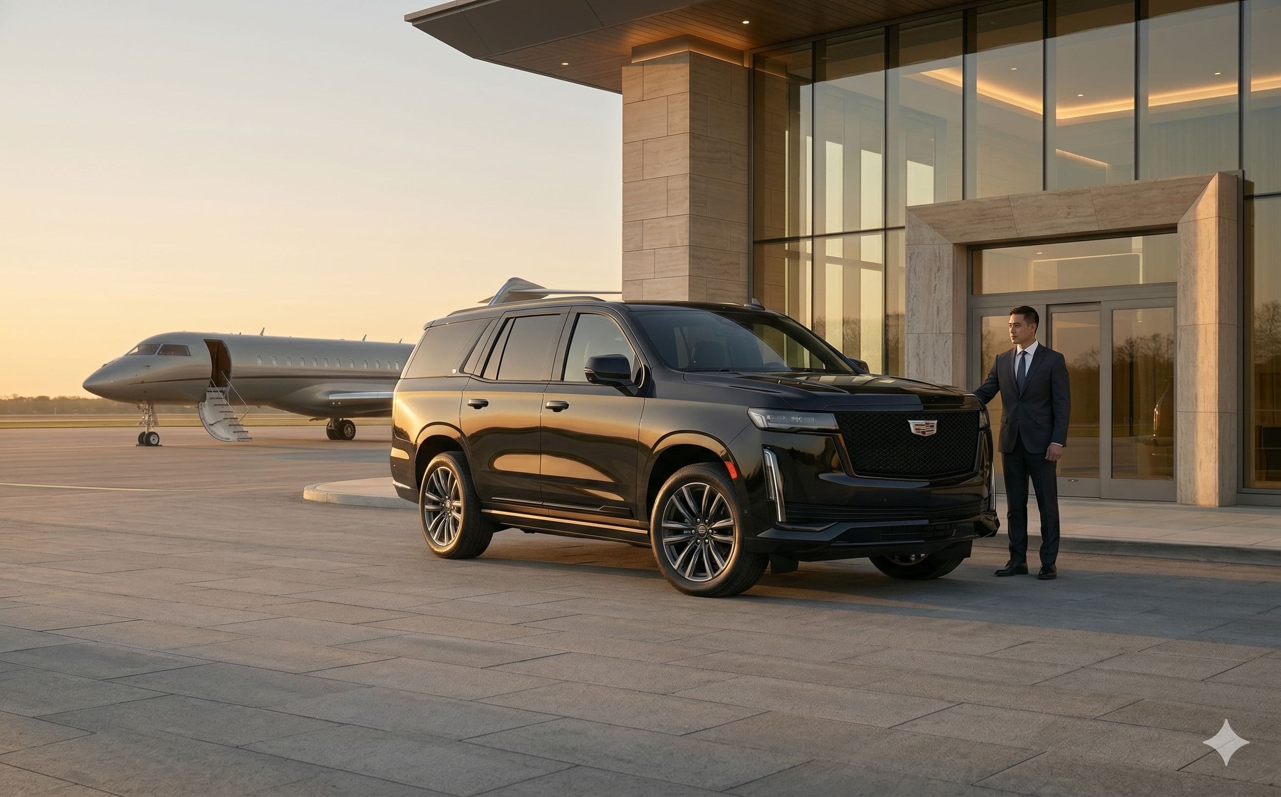 Cadillac Escalade executive airport transportation and corporate car service
